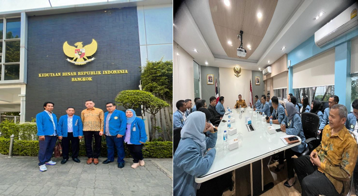Mahasiswa S2 Ilmu Administrasi Publik Universitas Muhammadiyah Maluku Utara Laksanakan Kunjungan Akademik ke KBRI Thailand